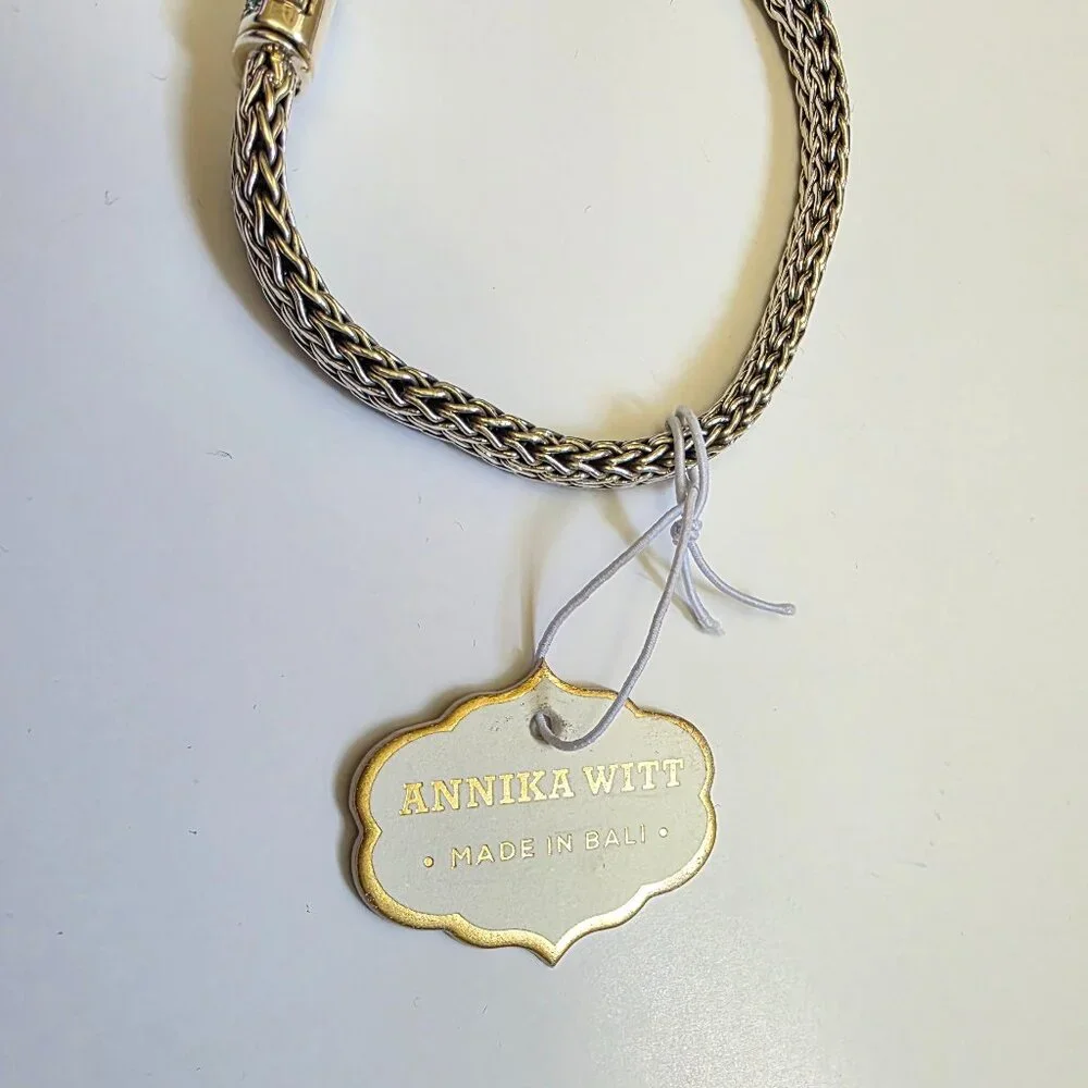 ANNIKA WITT Sterling Silver Semiprecious Stone Chain Bracelet - Picture 9 of 15